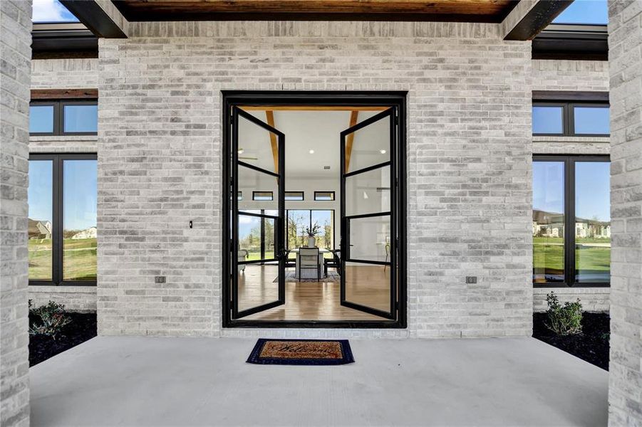 Exterior details and patio area of a home in , Aledo (Image 4).