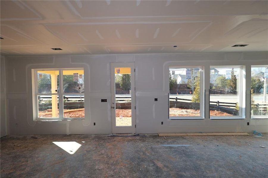 In-progress construction of a new home in Havencroft, Woodstock, GA (Image 6).