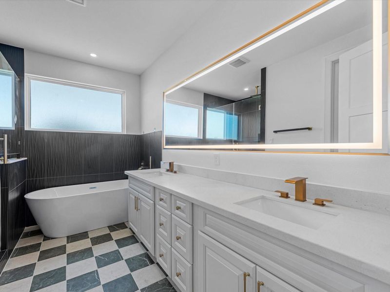Primary Bathroom, double sinks