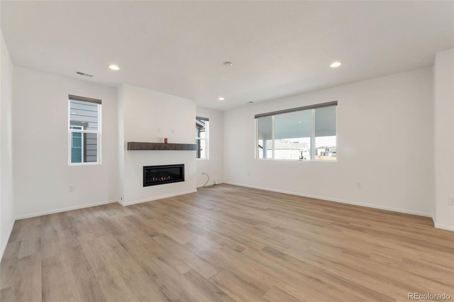 Expansive Main Living Area w/Gas Fireplace and Lots of Natural Light!