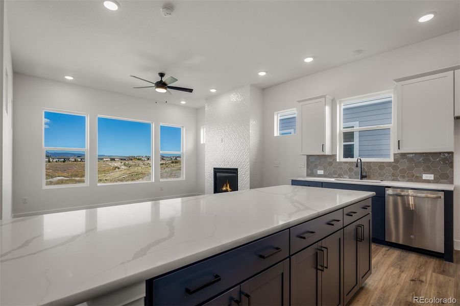 Furnished interior view inside a new home in Revel Crossing at Wolf Ranch - The Panorama Collection, Colorado Springs (Image 10).