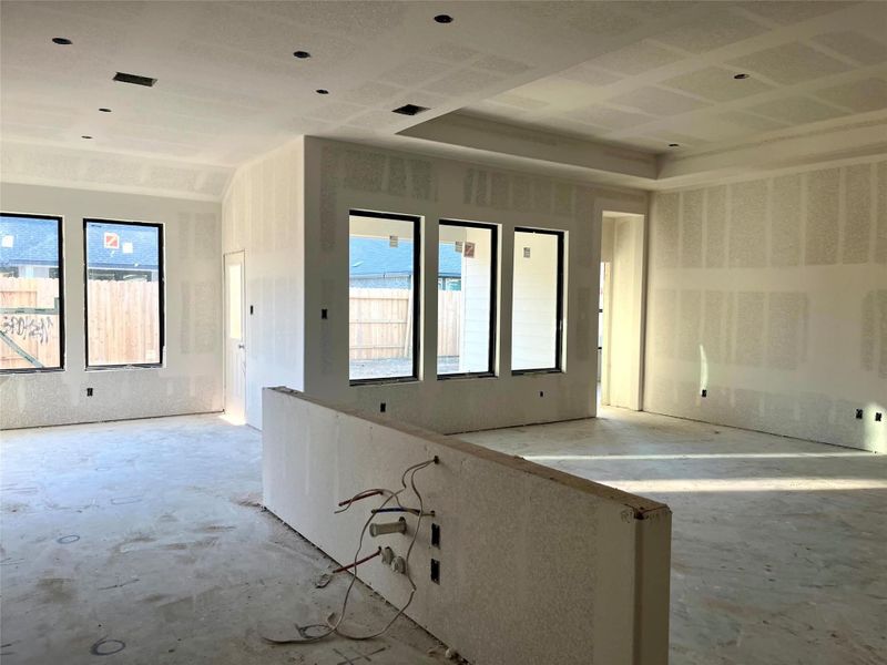 Actual progress of your home.