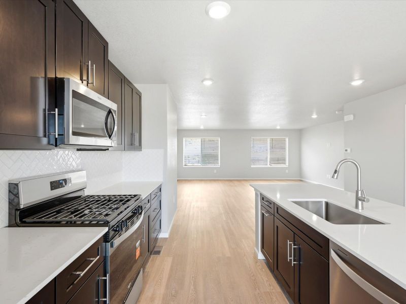 Furnished interior view inside a new home in Three Hills, Morrison (Image 5).