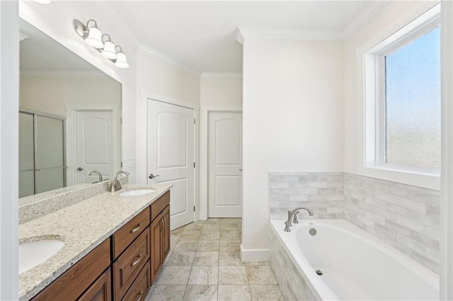 Furnished interior view inside a new home in , Canton (Image 49).