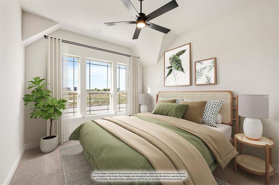 Furnished interior view inside a new home in The Retreat at North Grove 60, Waxahachie (Image 9).