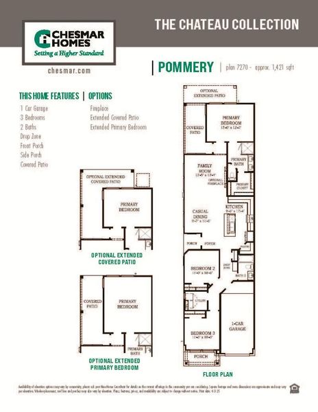 2D floor plan layout of this home in Kresston 50's, Montgomery, TX (Image 5).