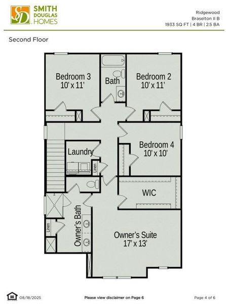 2D floor plan layout of this home in Ridgewood, Shelbyville, TN (Image 3).