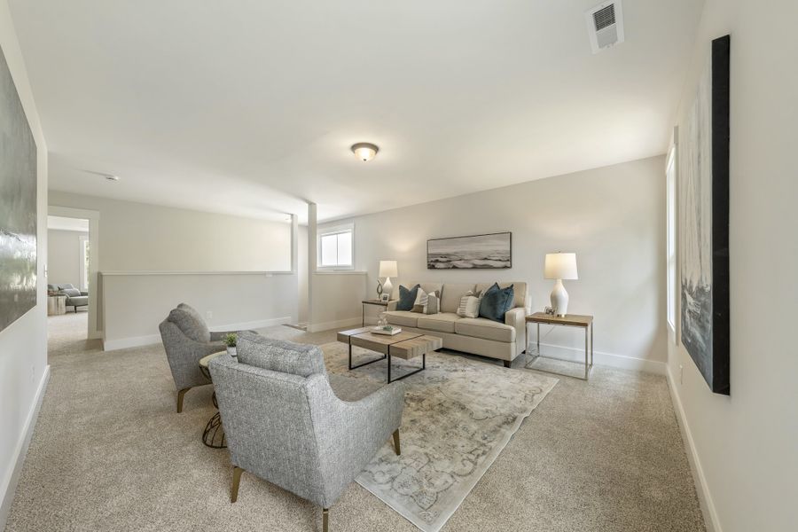 Representative furnished interior of a home built from the Nicklaus by Stevens Fine Homes in Sawyer’s Run, Hampstead (Image 18).