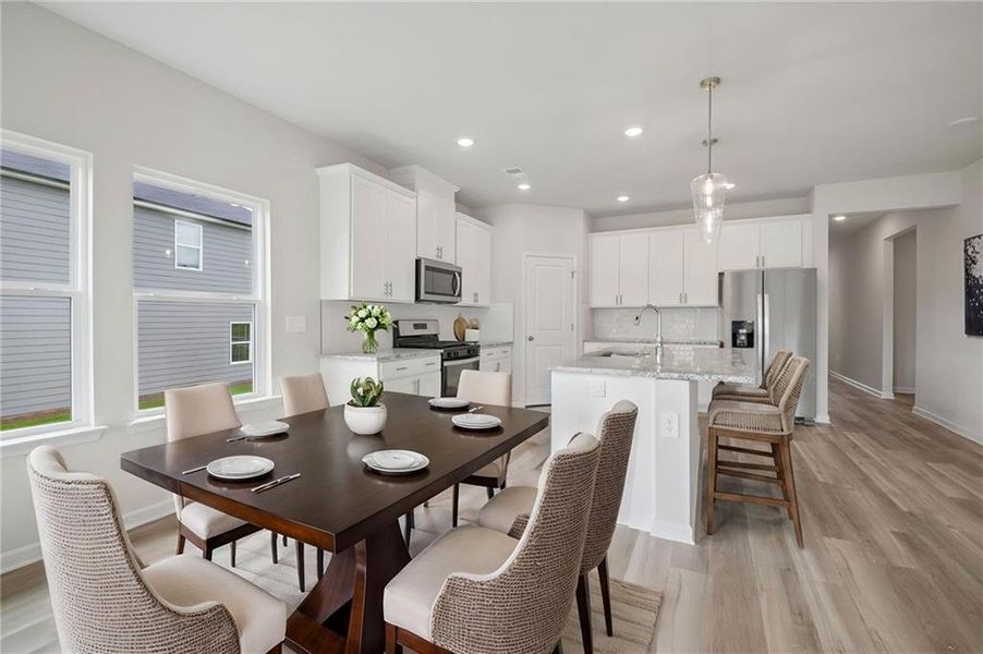 Furnished interior view inside a new home in Northwoods at Mirror Lake, Villa Rica (Image 16).