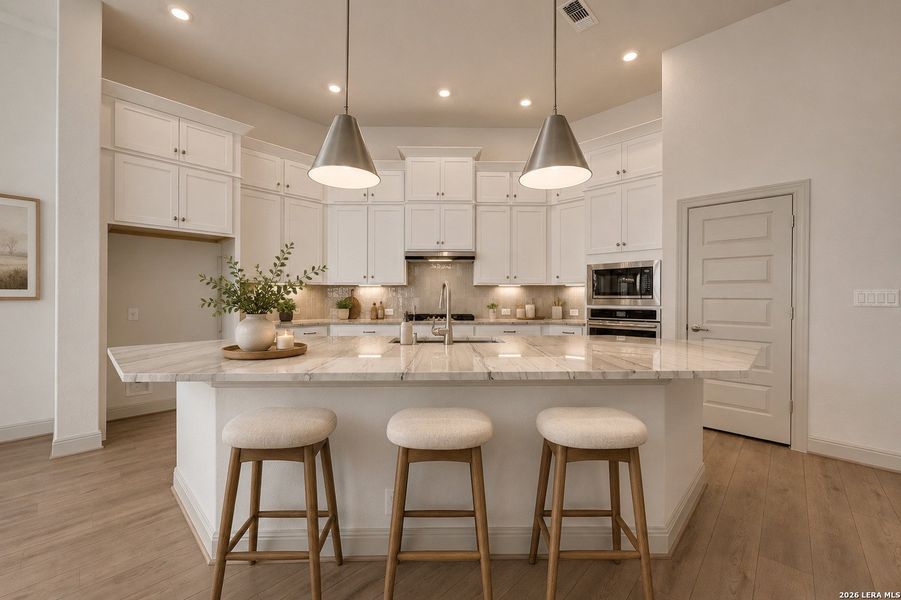 Furnished interior view inside a new home in Windsong - Reserve Series, Boerne (Image 8).