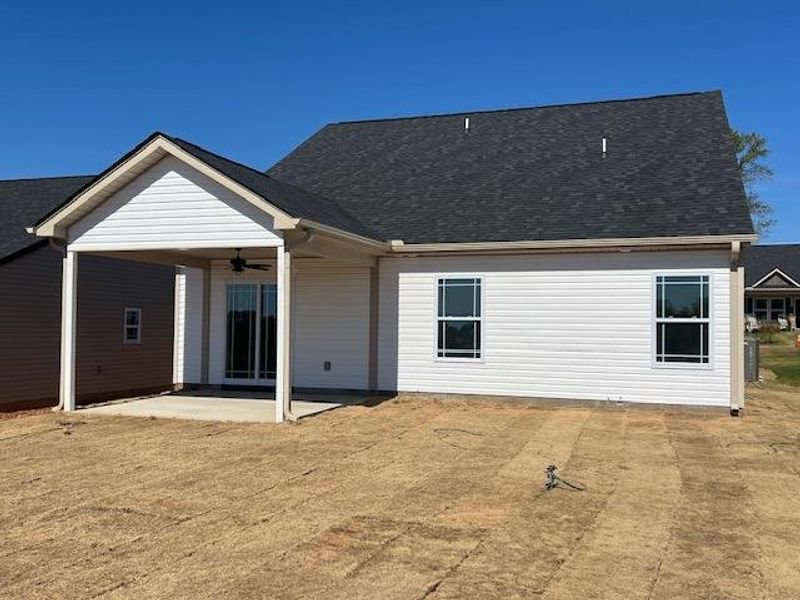 Front exterior of a new home in Cleveland Meadows, Spartanburg, SC, highlighting curb appeal (Image 2).