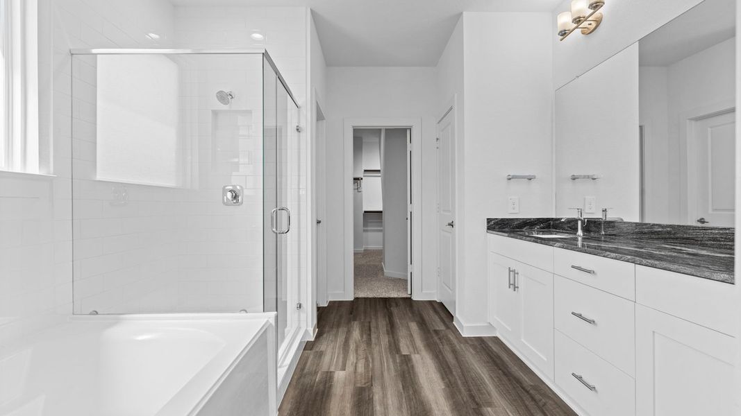 Representative furnished interior of a home built from the ROCKDALE by D.R. Horton in Alexander, Pearland (Image 11). Representative furnished interior of a home built from the ROCKDALE by D.R. Horton in Alexander, Pearland (Image 11).