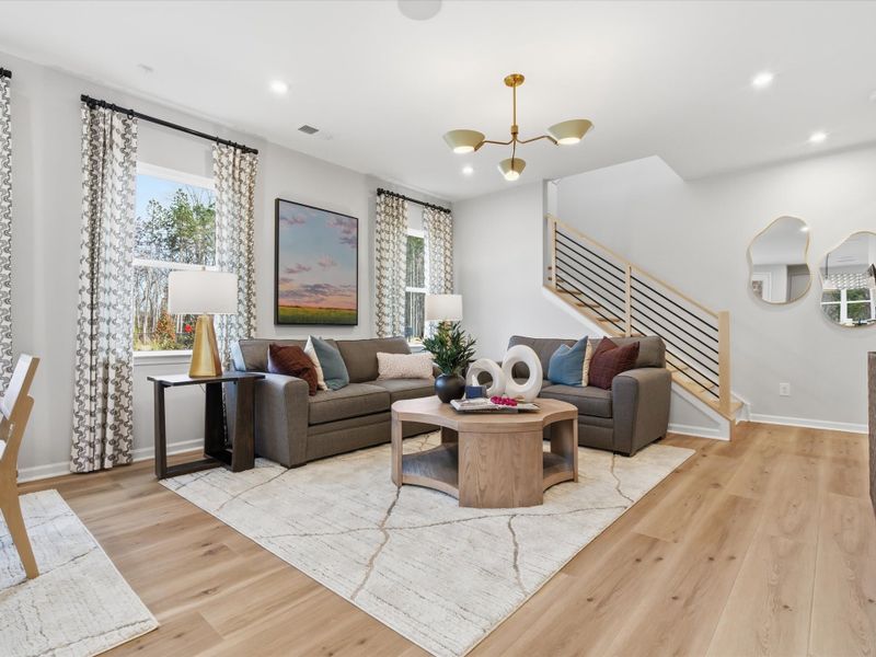 Furnished interior view inside a new home in Ellis Townes, Charlotte (Image 14).
