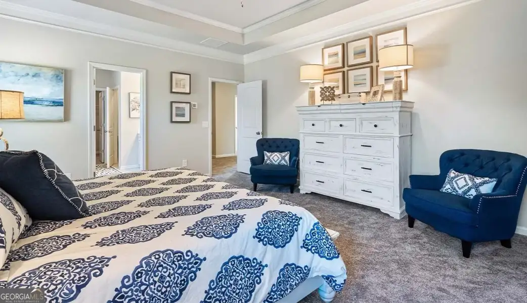 Furnished interior view inside a new home in Bryson Farms, Byron (Image 4).
