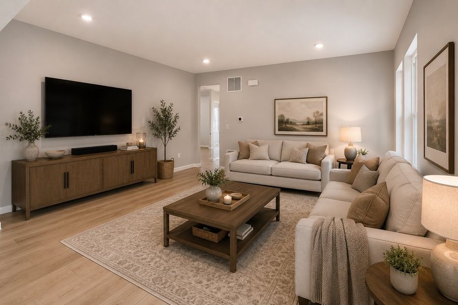 Furnished interior view inside a new home in Trailstone, Arvada (Image 6).