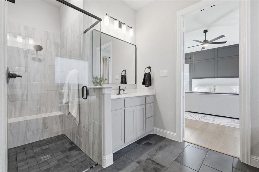 Furnished interior view inside a new home in , Midlothian (Image 14).