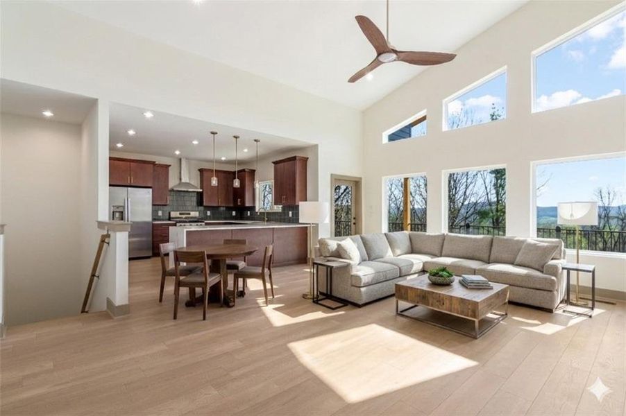 Furnished interior view inside a new home in , Ellijay (Image 14).