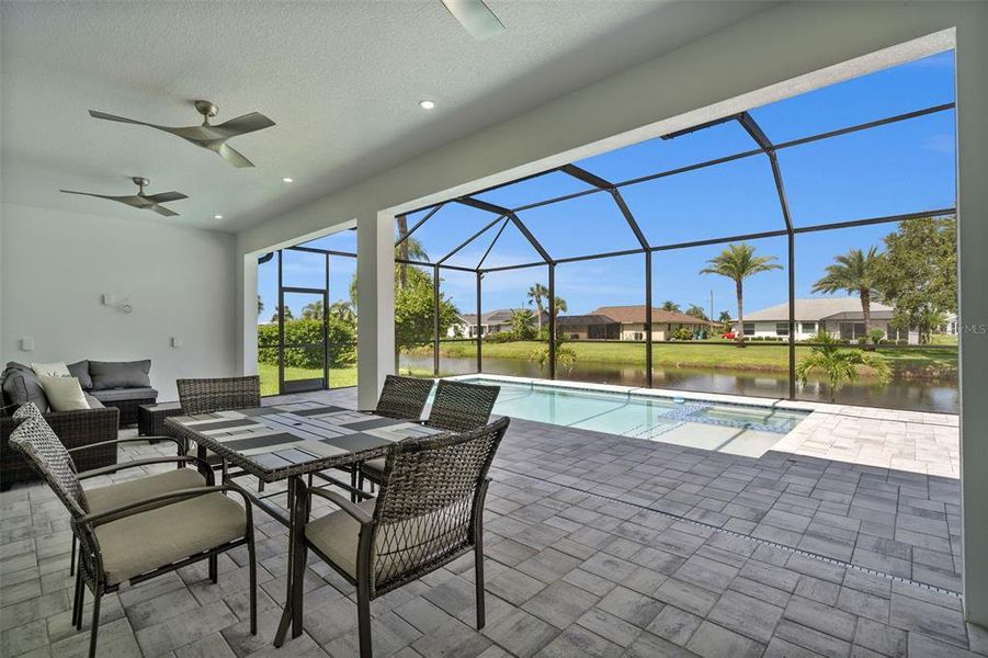 Furnished interior view inside a new home in , Rotonda West (Image 24).