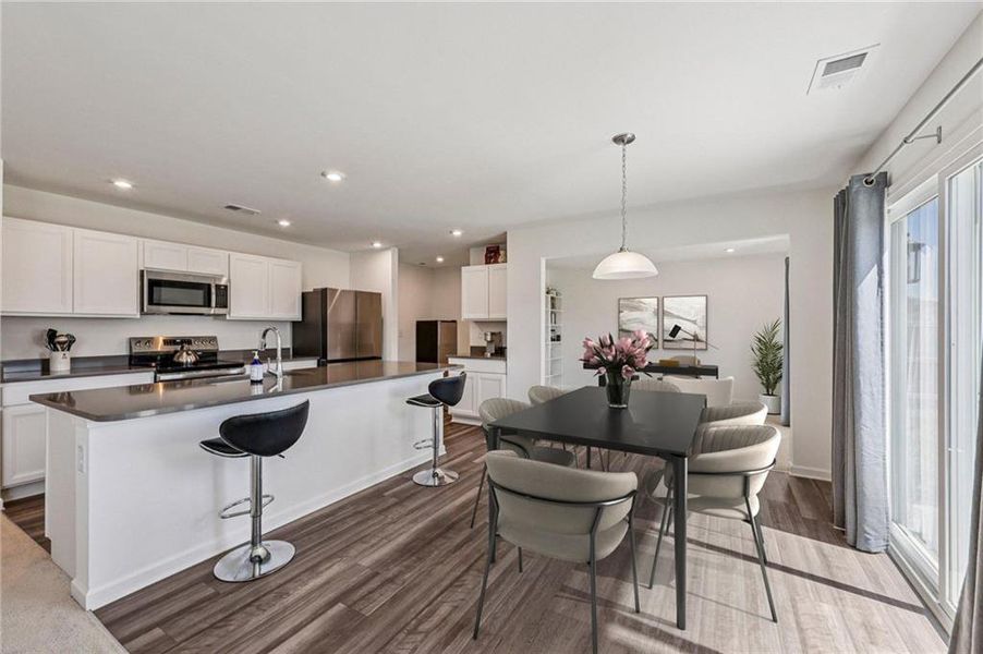 Furnished interior view inside a new home in , Euharlee (Image 10).