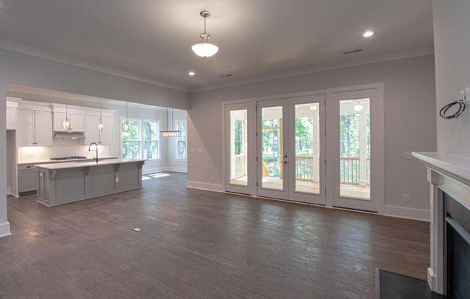 Representative unfurnished interior of a home built from the Atkinson by True Homes in Edgewater - Harbor Pointe, Lancaster (Image 13).