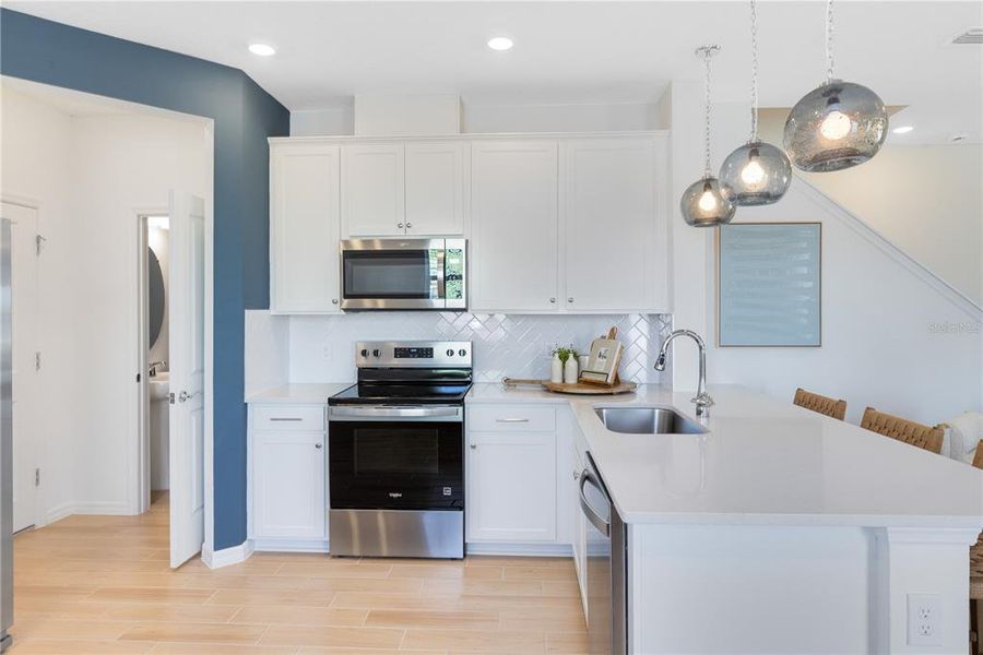 Furnished interior view inside a new home in , Davenport (Image 9).