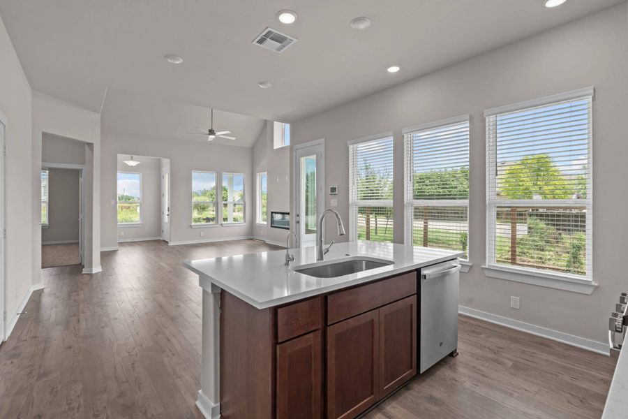 Furnished interior view inside a new home in The Crossvine, Schertz (Image 8). Furnished interior view inside a new home in The Crossvine, Schertz (Image 8).