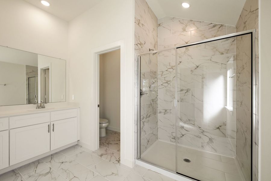 Furnished interior in a model home at Bear Ridge in Burleson (Image 5).