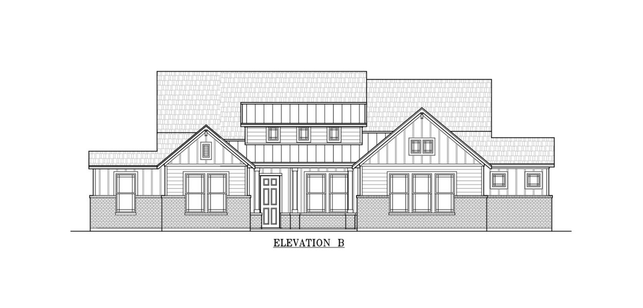 Representative exterior photo of a completed home built from the Malibu by Chesmar Homes in Sienna Lakes, San Antonio, TX (Image 4).