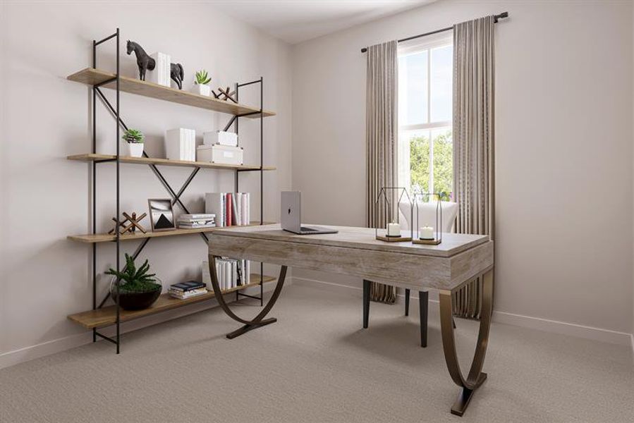 Furnished interior view inside a new home in Spring Branch Townhomes, Smyrna (Image 4).