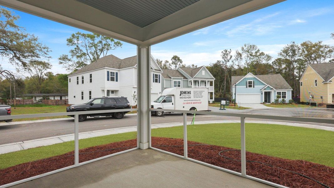Exterior details and patio area of a home in Founders Corner, Summerville (Image 24).