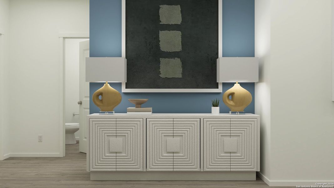 Furnished interior view inside a new home in Brookmill, San Antonio (Image 13). Furnished interior view inside a new home in Brookmill, San Antonio (Image 13).