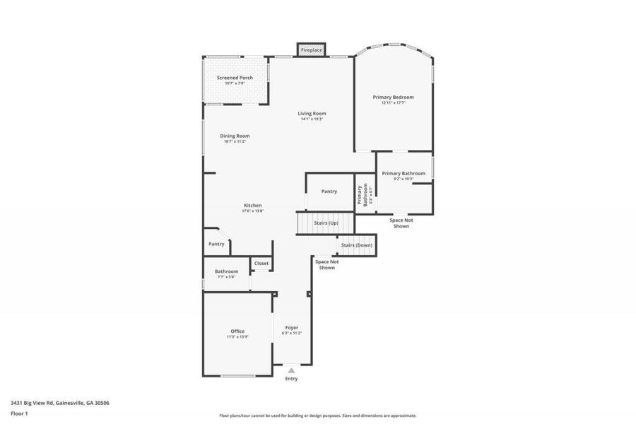 2D floor plan layout of this home in The Cottages Of Lake Lanier, Gainesville, GA (Image 4).