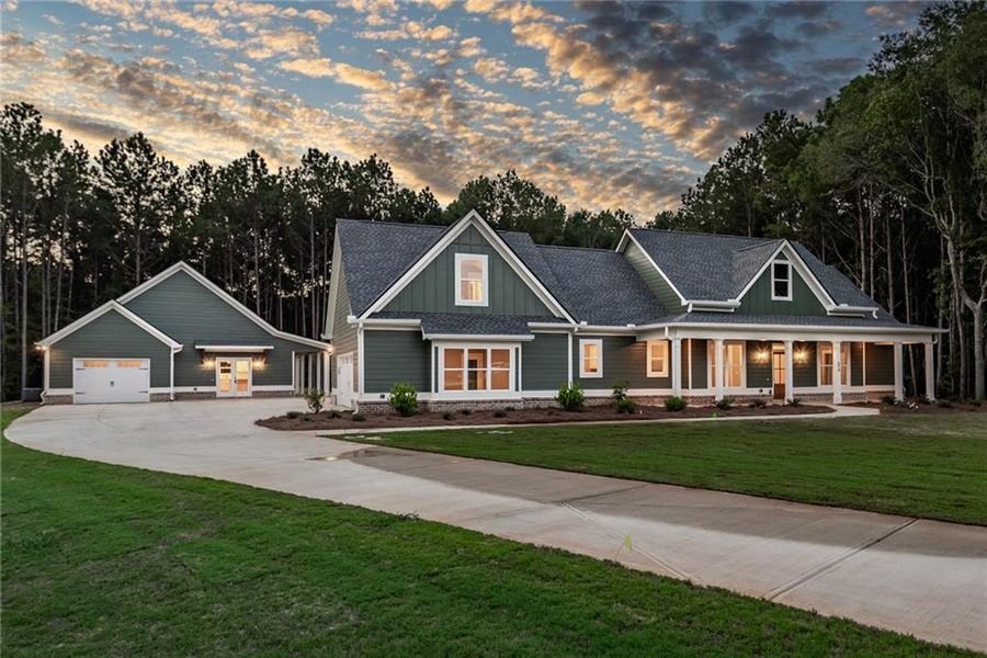 Front exterior of a new home in , Social Circle, GA, highlighting curb appeal (Image 29).