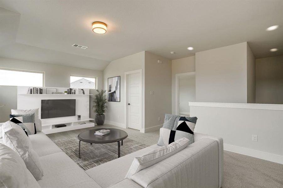 Furnished interior view inside a new home in Talon Hills, Fort Worth (Image 8). Furnished interior view inside a new home in Talon Hills, Fort Worth (Image 8).