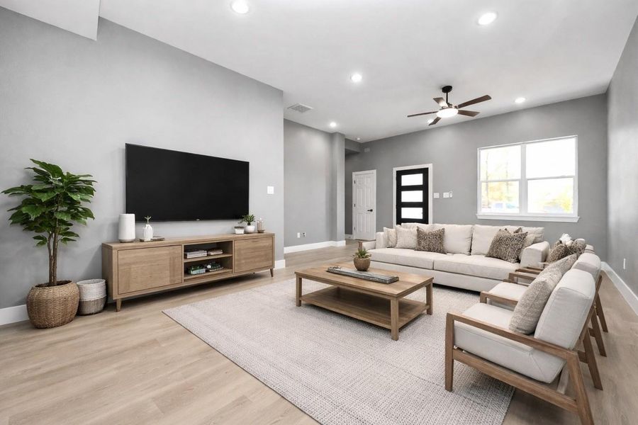 Furnished interior view inside a new home in , Conroe (Image 16). Furnished interior view inside a new home in , Conroe (Image 16).