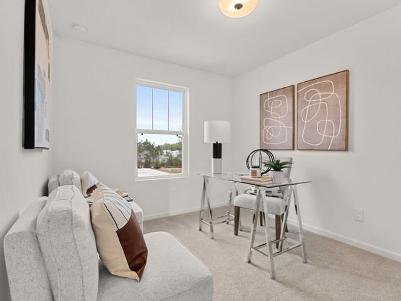 Representative furnished interior of a home built from the Haven TH by True Homes in Village Heights TH, Greensboro (Image 14).