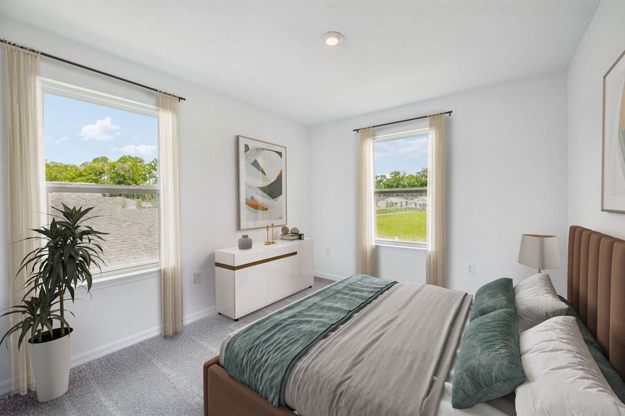 Secondary Bedroom of The Linden at Country Club Estates