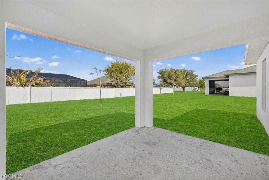 Exterior details and patio area of a home in Cape Coral, Cape Coral (Image 4).
