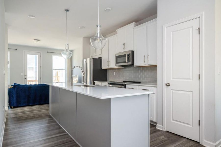 Furnished interior view inside a new home in , Atlanta (Image 18).