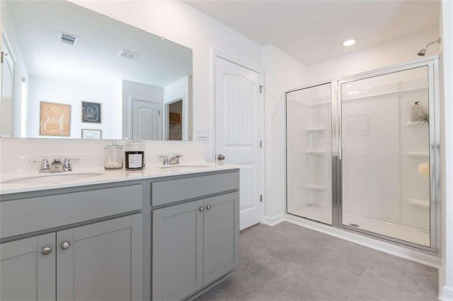 Furnished interior view inside a new home in Rosewood Farms, Acworth (Image 22).
