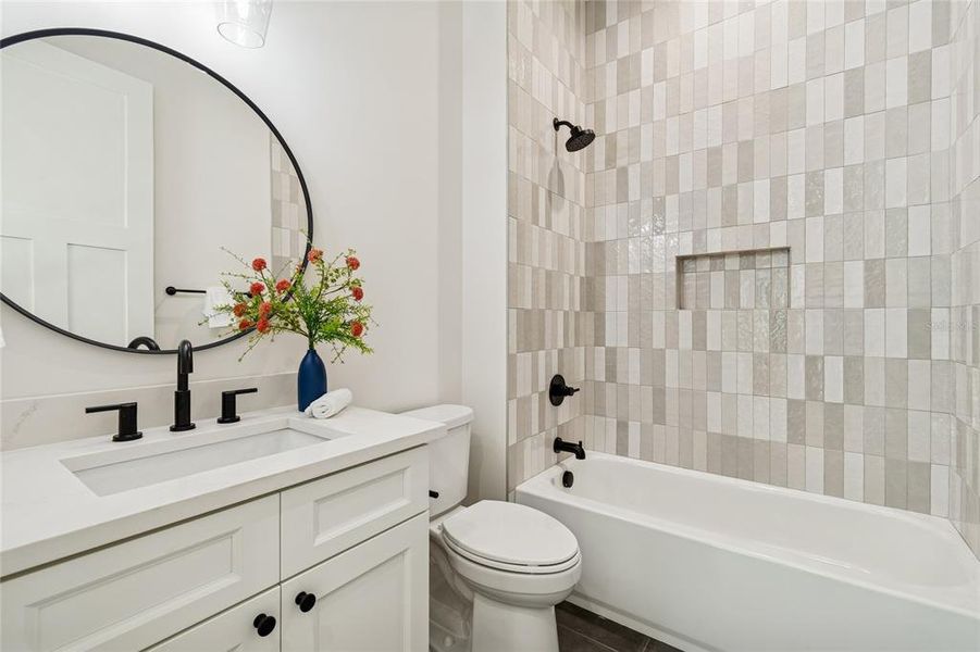 Furnished interior view inside a new home in , Tampa (Image 64). Furnished interior view inside a new home in , Tampa (Image 64).