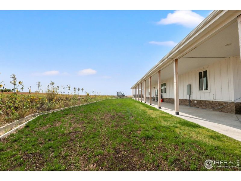 Exterior details and patio area of a home in , Weldona (Image 19).
