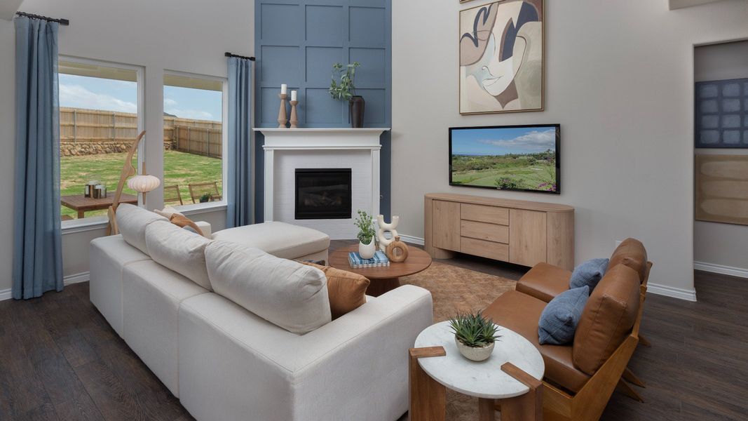Representative furnished interior of a home built from the The Campbell by Legend Homes in Bluestem, Brookshire (Image 7).