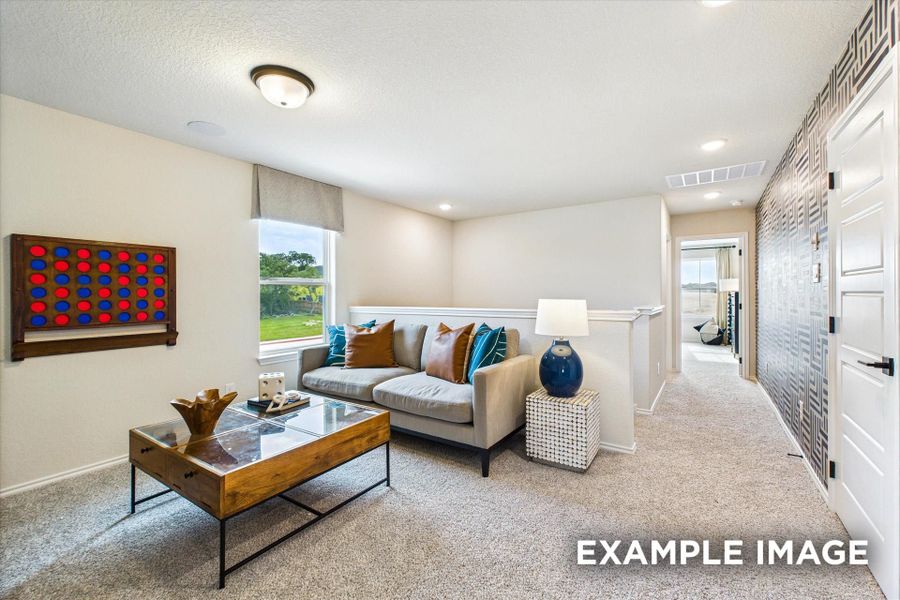 Representative furnished interior of a home built from the The Florence C by Davidson Homes LLC in Buffalo Way Villas, Houston (Image 13).
