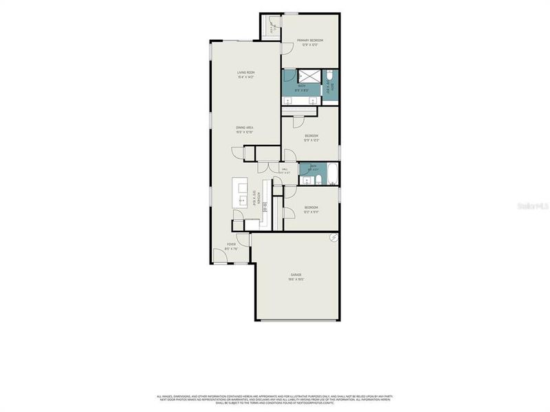 2D floor plan layout of this home in , Tampa, FL (Image 3). 2D floor plan layout of this home in , Tampa, FL (Image 3).