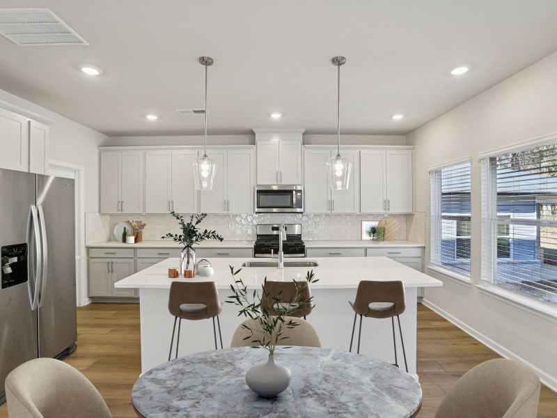 Furnished interior view inside a new home in Westmont Preserve, Powder Springs (Image 5).