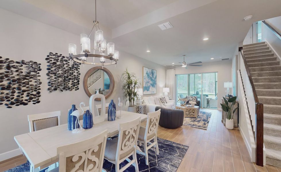 Furnished interior view inside a new home in Plantation Bay, Ormond Beach (Image 20).
