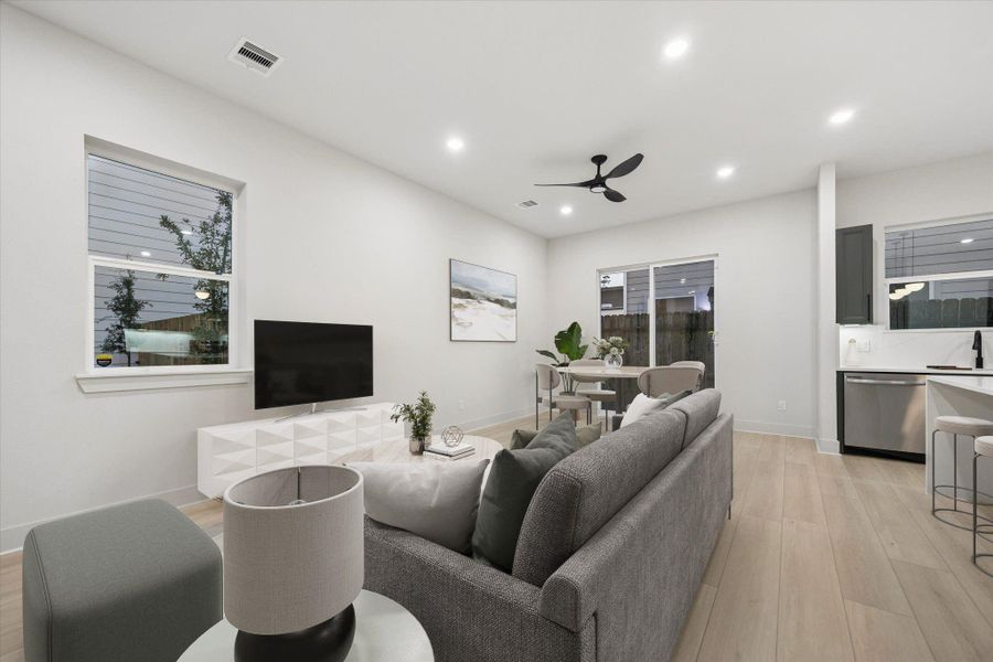 Furnished interior view inside a new home in , Houston (Image 20).