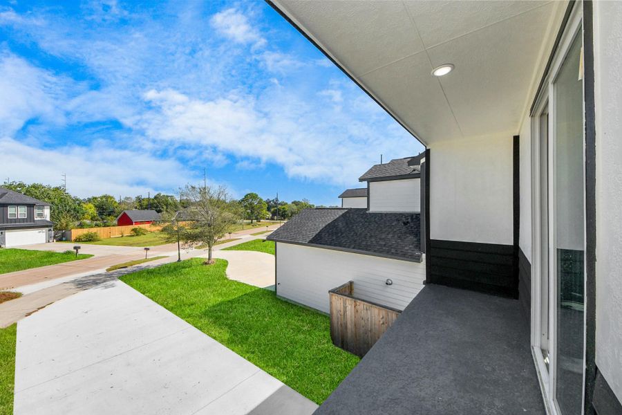 Exterior details and patio area of a home in , La Porte (Image 18). Exterior details and patio area of a home in , La Porte (Image 18).