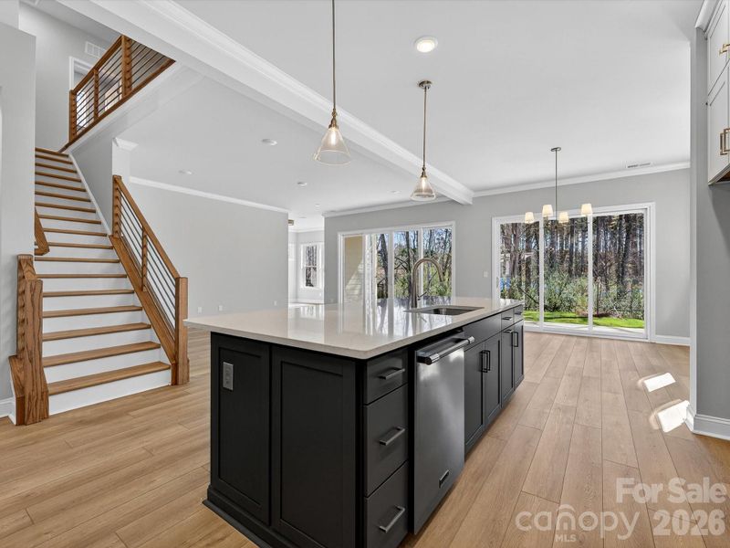 Furnished interior view inside a new home in North Creek Village, Huntersville (Image 10).